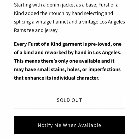 Los Angeles Rams Vintage Patchwork Denim Jacket - Picture 3 of 4